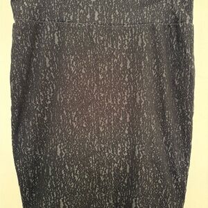 LuLaRoe Gray Patterned Pencil Skirt